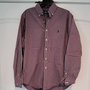 Men's Polo Ralph Lauren button down dress shirt casual 16.5 Large